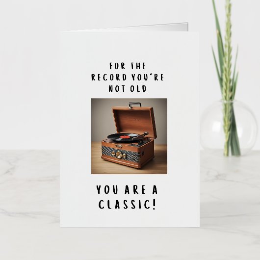 Funny  Birthday Card Folie Wenskaart (Voorkant)