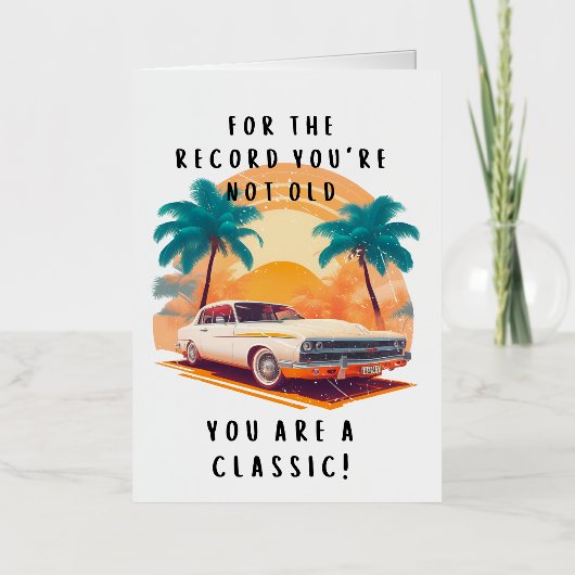 Funny  Birthday Card Folie Wenskaart (Voorkant)