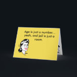 Funny Birthday card for Best Friend Kaart<br><div class="desc">Er is niets heel anders dan iemand een goed gevoel geven op hun verjaardag met een licht beledigende kaart over hun leeftijd. Dit zou de truc, de Instructies moeten doen - koop, personaliseer, geef hen de kaart en blijf goed van wapenbereik. Op de groet staat: "Leeftijd is slechts een getal......</div>