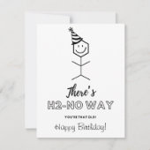 Funny Birthday Card for Chemist Getting Ouder (Voorkant)