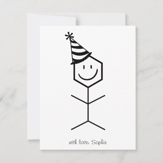 Funny Birthday Card for Chemist Getting Ouder (Achterkant)