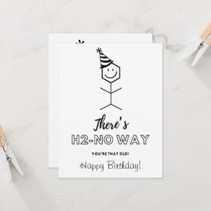 Funny Birthday Card for Chemist Getting Ouder