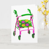 Funny birthday card for older person kaart (Gele Bloem)