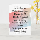 Funny Birthday Card for Son or Daughter Kaart (Gele Bloem)