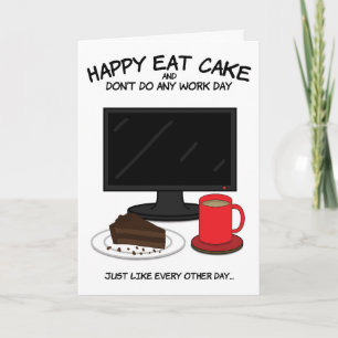 Funny Birthday Card for Work Colleague  Kaart