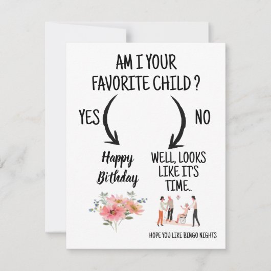 funny birthday card from mom to mom bedankkaart (Voorkant)