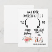 funny birthday card from mom to mom bedankkaart (Voorkant / Achterkant)