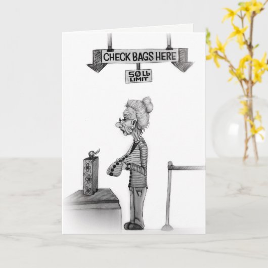 Funny Birthday Card Kaart (Gele Bloem)