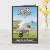 Funny Birthday Card Kaart (Gele Bloem)