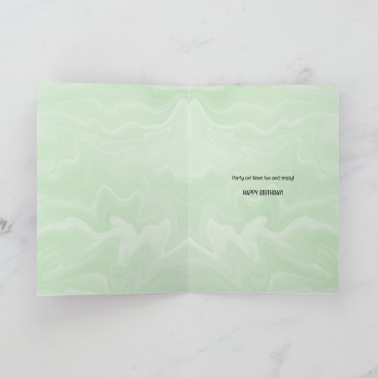 Funny Birthday Card Kaart (Binnen)