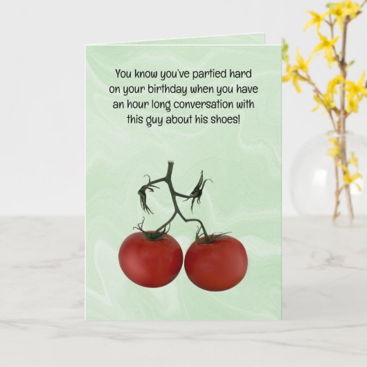 Funny Birthday Card Kaart (Gele Bloem)