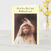 Funny Birthday Card Kaart (Gele Bloem)