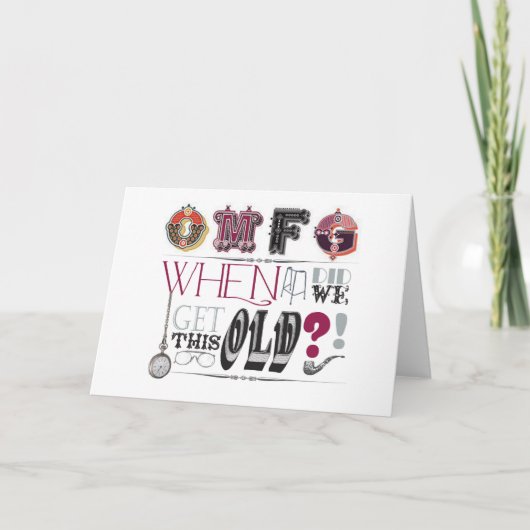 Funny Birthday Card Kaart (Voorkant)