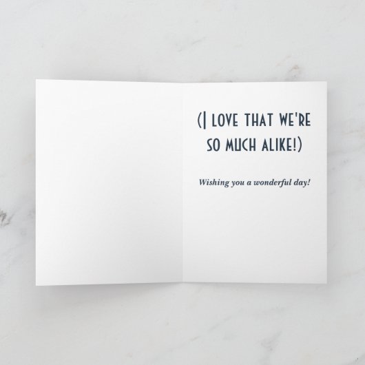 Funny  Birthday Card Kaart (Binnen)