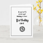 Funny Birthday Card Kaart (Gele Bloem)