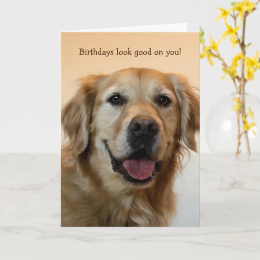 Funny Birthday Card Kaart (Gele Bloem)