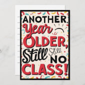 Funny Birthday Card Kaart (Voorkant / Achterkant)