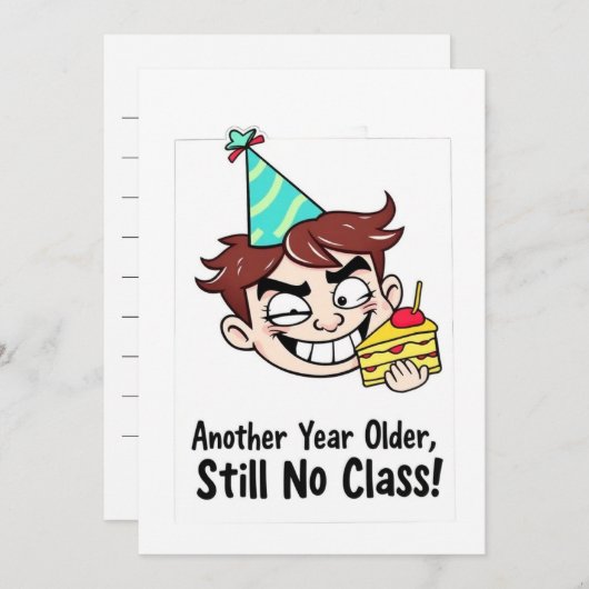 Funny Birthday Card Kaart (Voorkant / Achterkant)