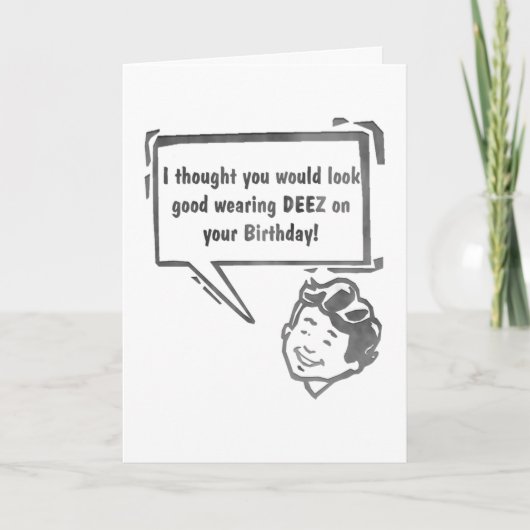Funny Birthday Card Kaart (Voorkant)