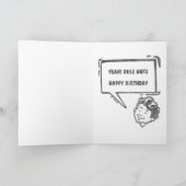 Funny Birthday Card Kaart (Binnen)