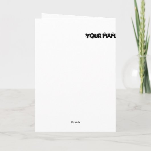 Funny Birthday Card Kaart (Achterkant)