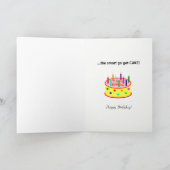 Funny Birthday Card Kaart (Binnen)