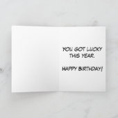 Funny Birthday Card Kaart (Binnen)
