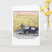 Funny Birthday Card Kaart (Gele Bloem)