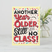 Funny Birthday Card Kaart (Staand voorkant)