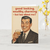 Funny Birthday card Kaart (Gele Bloem)