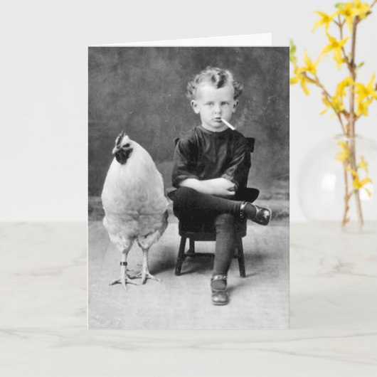 Funny  Birthday Card Kaart (Gele Bloem)