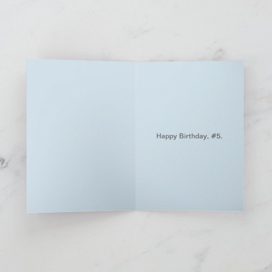 Funny Birthday Card Kaart (Binnen)