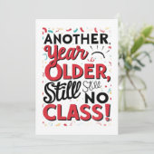 Funny Birthday Card Kaart (Staand voorkant)