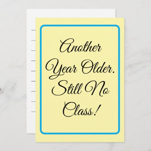 Funny Birthday Card Kaart (Voorkant / Achterkant)