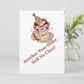 Funny Birthday Card Kaart (Staand voorkant)