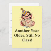 Funny Birthday Card Kaart (Voorkant / Achterkant)