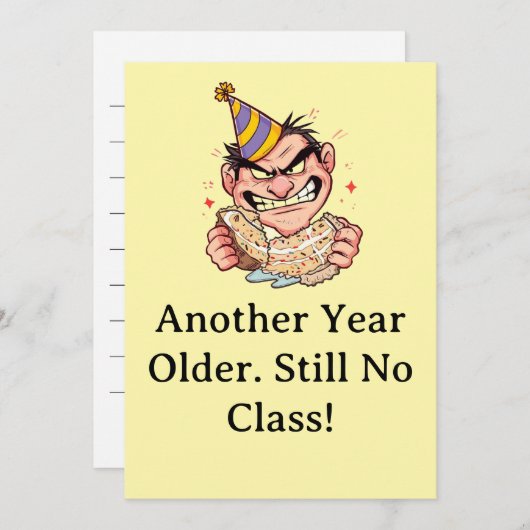 Funny Birthday Card Kaart (Voorkant / Achterkant)