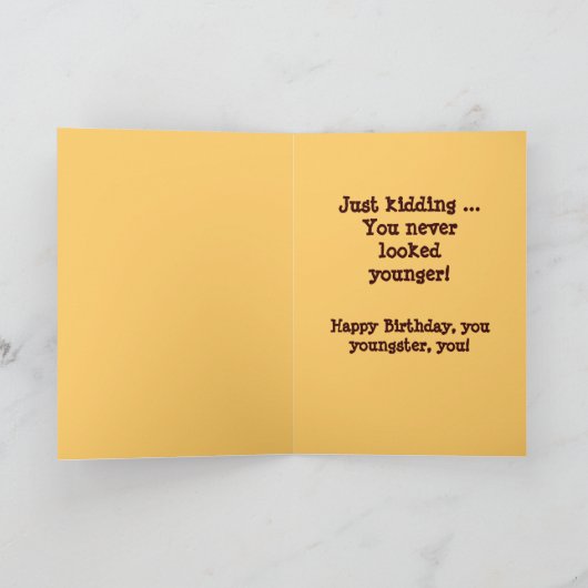 Funny Birthday Card Kaart (Binnen)