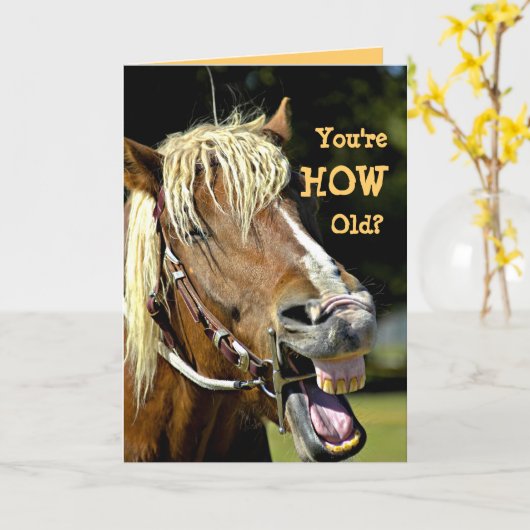 Funny Birthday Card Kaart (Gele Bloem)