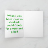 Funny Birthday Card Kaart (Binnen)