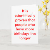 Funny Birthday Card Kaart (Gele Bloem)