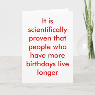 Funny Birthday Card Kaart