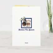 Funny Birthday Card met Basset Hound & Botten Kaart (Achterkant)