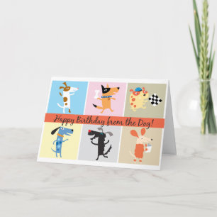 Funny Birthday Card van de hond Kaart