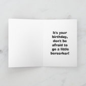 Funny Birthday Card voor hem Kaart (Binnen)