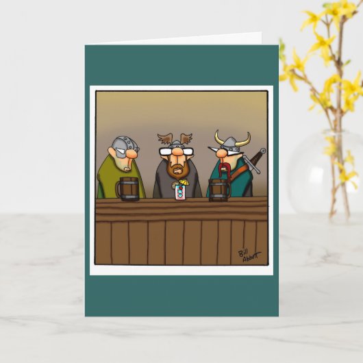 Funny Birthday Card voor hem Kaart (Gele Bloem)