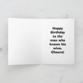 Funny Birthday Card voor hem Kaart (Binnen)