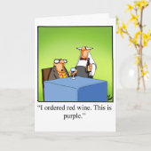 Funny Birthday Card voor hem Kaart (Gele Bloem)