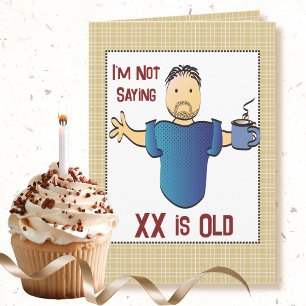 Funny Birthday Card voor Man - Old Age Joke Kaart
