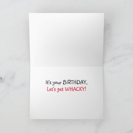 Funny Birthday Card - Whack-a-Mole Kaart (Binnen)